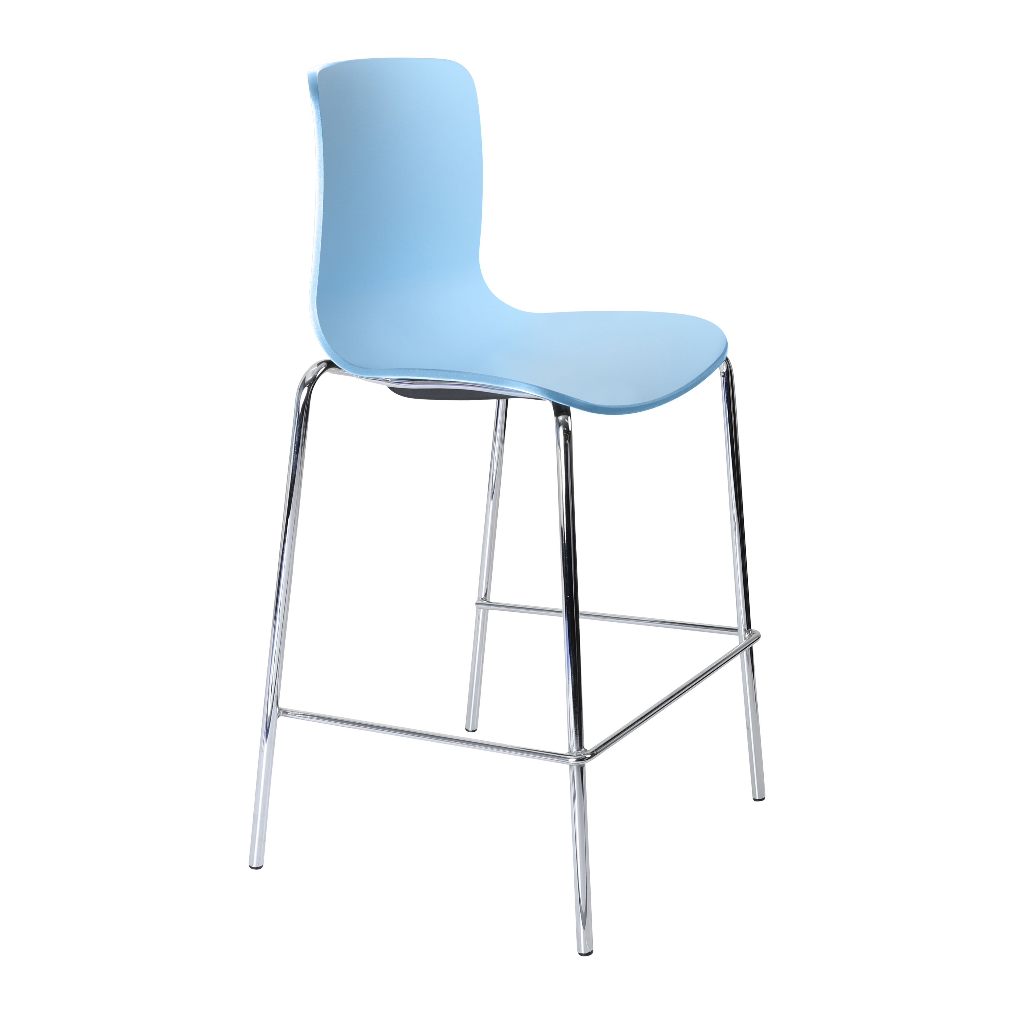 Acti Stool (Pale Blue / 4-leg Low Barstool)